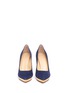 Front View - Click To Enlarge - CHARLOTTE OLYMPIA - 'Debbie' platform suede pumps