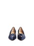 Front View - Click To Enlarge - CHARLOTTE OLYMPIA - 'Mid-Century Kitty' velvet flats