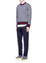 Figure View - Click To Enlarge - GUCCI - Bee embroidery pocket track pants