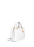 Front View - Click To Enlarge - MICHAEL KORS - 'Anabelle' medium leather top zip tote