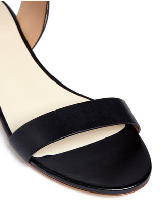 Detail View - Click To Enlarge - FRANCESCO RUSSO - High collar leather sandals