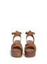 Front View - Click To Enlarge - ISABEL MARANT ÉTOILE - 'Zia' leather strap clog wedge sandals