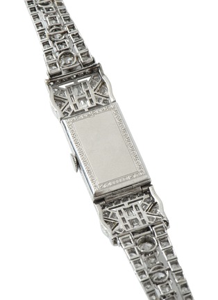 Detail View - Click To Enlarge - LANE CRAWFORD VINTAGE WATCHES - Audemars Piguet diamond platinum art deco cocktail watch