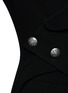 Detail View - Click To Enlarge - ALEXANDER MCQUEEN - Extended back leaf crepe military jacket