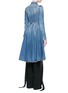 Back View - Click To Enlarge - ALEXANDER MCQUEEN - Cutout front tailored denim long coat