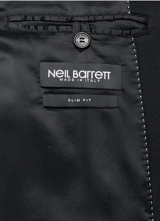 Detail View - Click To Enlarge - NEIL BARRETT - Bonded jersey coat