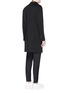 Back View - Click To Enlarge - NEIL BARRETT - Bonded jersey coat