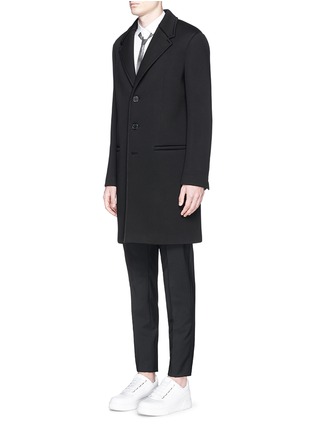 Front View - Click To Enlarge - NEIL BARRETT - Bonded jersey coat