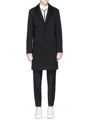 Main View - Click To Enlarge - NEIL BARRETT - Bonded jersey coat