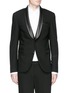 Main View - Click To Enlarge - NEIL BARRETT - Leather shawl lapel skinny fit tuxedo blazer