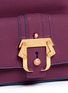 Detail View - Click To Enlarge - PAULA CADEMARTORI - 'Hay' small rubberised leather satchel