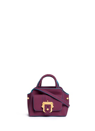Main View - Click To Enlarge - PAULA CADEMARTORI - 'Hay' small rubberised leather satchel