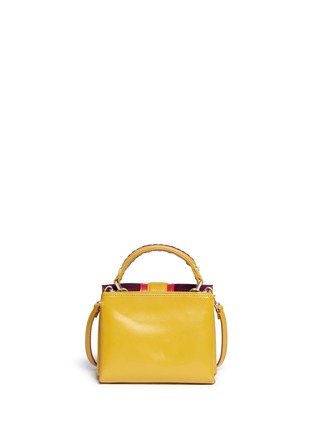 Back View - Click To Enlarge - PAULA CADEMARTORI - 'Dun Dun' mini colourblock leather satchel