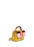 Front View - Click To Enlarge - PAULA CADEMARTORI - 'Dun Dun' mini colourblock leather satchel