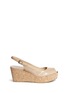 Main View - Click To Enlarge - JIMMY CHOO - 'Praise' patent leather cork wedge sandals