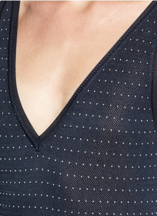 Detail View - Click To Enlarge - RAG & BONE - 'Abigale' dot piqué knit sweater dress