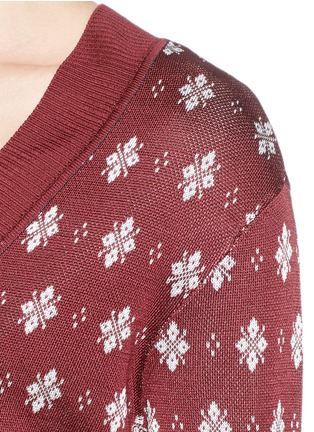 Detail View - Click To Enlarge - RAG & BONE - 'Abigale' dot piqué knit sweater