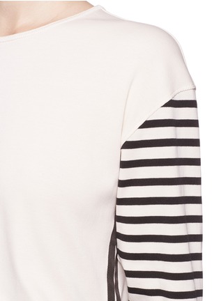 Detail View - Click To Enlarge - RAG & BONE - 'Avila' Breton stripe sleeve jersey top