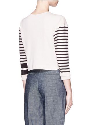 Back View - Click To Enlarge - RAG & BONE - 'Avila' Breton stripe sleeve jersey top