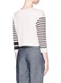 Back View - Click To Enlarge - RAG & BONE - 'Avila' Breton stripe sleeve jersey top