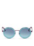 Main View - Click To Enlarge - OXYDO - Acetate overlay colourblock sunglasses