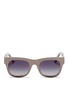 Main View - Click To Enlarge - OXYDO - Metal plate chunky square sunglasses