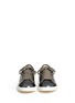 Figure View - Click To Enlarge - LANVIN - Metallic leather sneakers