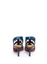Back View - Click To Enlarge - LANVIN - Bow colourblock satin sandals