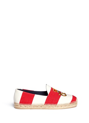 Main View - Click To Enlarge - STUBBS & WOOTTON - 'Gatsby Marquis' nautical embroidery espadrilles