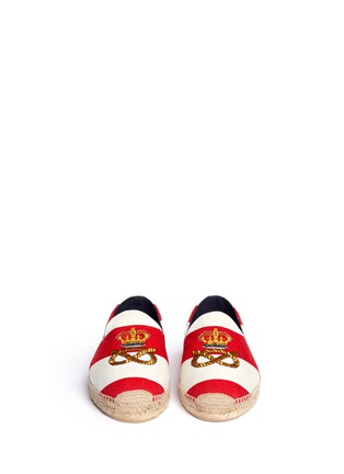 Figure View - Click To Enlarge - STUBBS & WOOTTON - 'Gatsby Marquis' nautical embroidery espadrilles