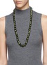 Figure View - Click To Enlarge - KENNETH JAY LANE - Faux pearl crystal pavé circlet strand necklace 