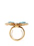 Detail View - Click To Enlarge - KENNETH JAY LANE - Butterfly filigree cabochon ring
