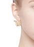 Figure View - Click To Enlarge - KENNETH JAY LANE - Crystal pavé butterfly drop earrings