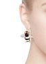 Figure View - Click To Enlarge - KENNETH JAY LANE - Crystal pavé honeybee drop earrings