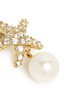 Detail View - Click To Enlarge - KENNETH JAY LANE - Crystal pavé faux pearl starfish drop earrings