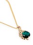 Detail View - Click To Enlarge - KENNETH JAY LANE - Cheetah emerald stone pendant necklace