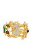 Main View - Click To Enlarge - KENNETH JAY LANE - Flocks of Fantasy' glass pearl crystal pavé enamel bangle