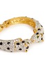 Detail View - Click To Enlarge - KENNETH JAY LANE - Crystal pavé strass cheetah bangle