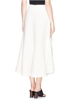 Back View - Click To Enlarge - ELLERY - 'Olympia' asymmetric pleat crepe flute skirt