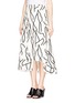 Front View - Click To Enlarge - ELLERY - 'Olympia' vine print crepe skirt