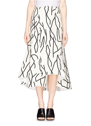 Main View - Click To Enlarge - ELLERY - 'Olympia' vine print crepe skirt