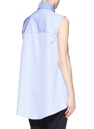 Back View - Click To Enlarge - ELLERY - 'Danube' contrast collar sleeveless shirt