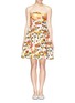 Main View - Click To Enlarge - STELLA JEAN - 'Gufo' fruit market print bustier dress