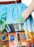 Detail View - Click To Enlarge - STELLA JEAN - 'Cammello' Tahitian print pouf skirt