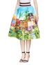 Front View - Click To Enlarge - STELLA JEAN - 'Cammello' Tahitian print pouf skirt