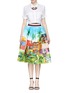 Figure View - Click To Enlarge - STELLA JEAN - 'Cammello' Tahitian print pouf skirt