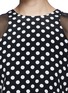 Detail View - Click To Enlarge - ELIZABETH AND JAMES - 'Enino' sheer panel polka dot cropped top