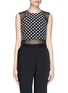 Main View - Click To Enlarge - ELIZABETH AND JAMES - 'Enino' sheer panel polka dot cropped top