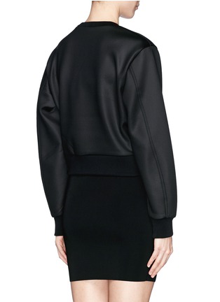 Back View - Click To Enlarge - T BY ALEXANDER WANG - Bonded scuba jersey sweatshirt