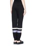 Back View - Click To Enlarge - T BY ALEXANDER WANG - Reflective stripe scuba jersey track pants